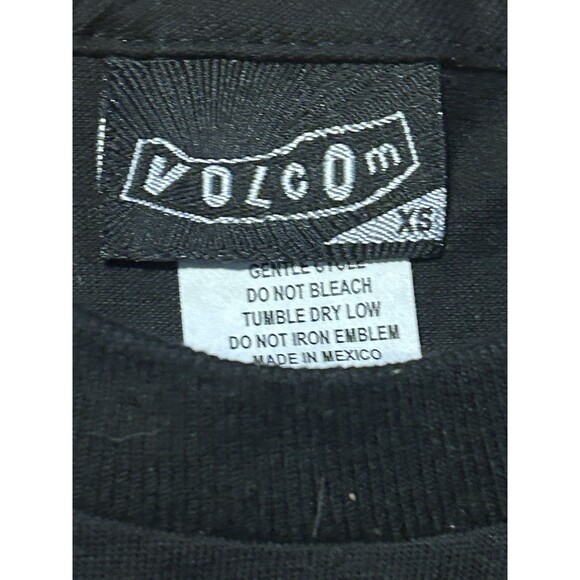 Volcom XS Black Graphic T-Shirt NWT “Want It Buy It Forget It” Streetwear Tee - Picture 4 of 4